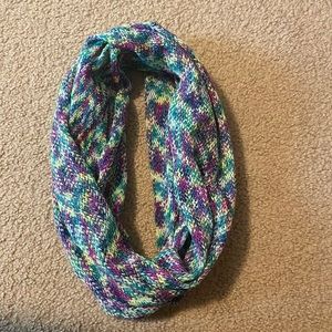 Colorful infinity scarf